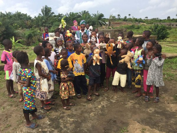 Children-with animal toys in Sierra Leone