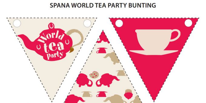 world tea party bunting