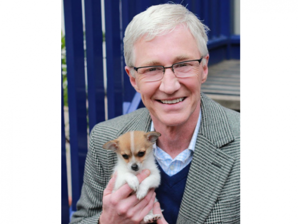 Paul O'Grady with dog Eddie supporting SPANA's International Working Animal Day