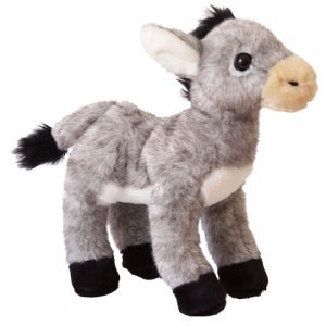 Photo of grey donkey plush toy