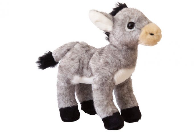 Photo of grey donkey plush toy