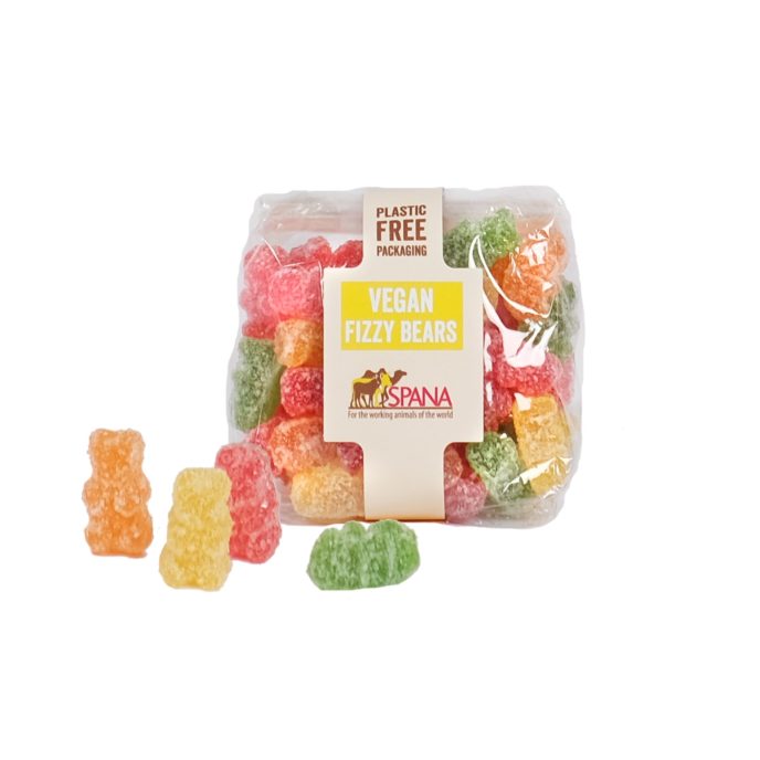 Bear shaped fizzy vegan sweets