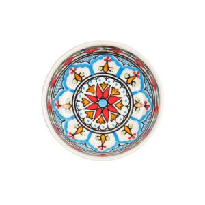 Tunisian Handmade Bowl – Red Diamond design