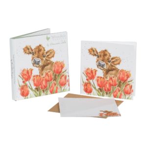 Cow and Tulip notecard pack