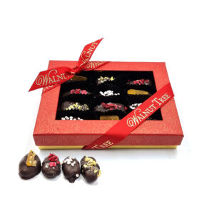 Box of chocolate covered dates