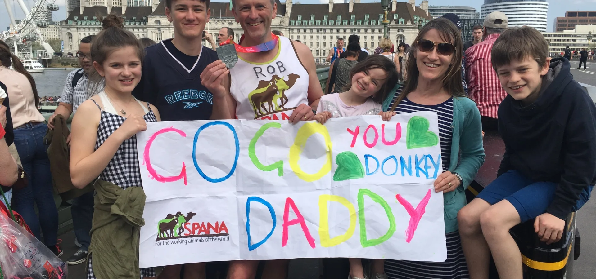 London marathon runner for SPANA