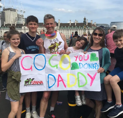 London marathon runner for SPANA