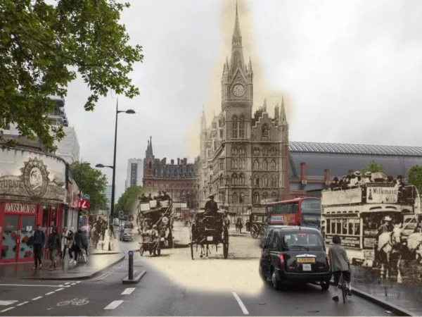 Working animals at St. Pancras, London