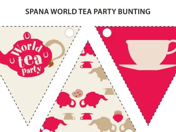 world tea party bunting
