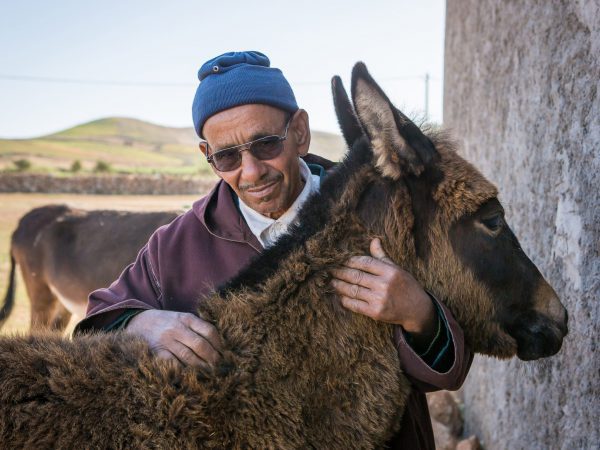 Houmani with Najia back on his family farm outside of Chemaia, Morocco